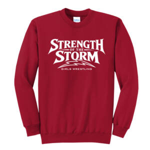 Camanche Girls Wrestling Unisex Core Fleece Crewneck Sweatshirt – Red