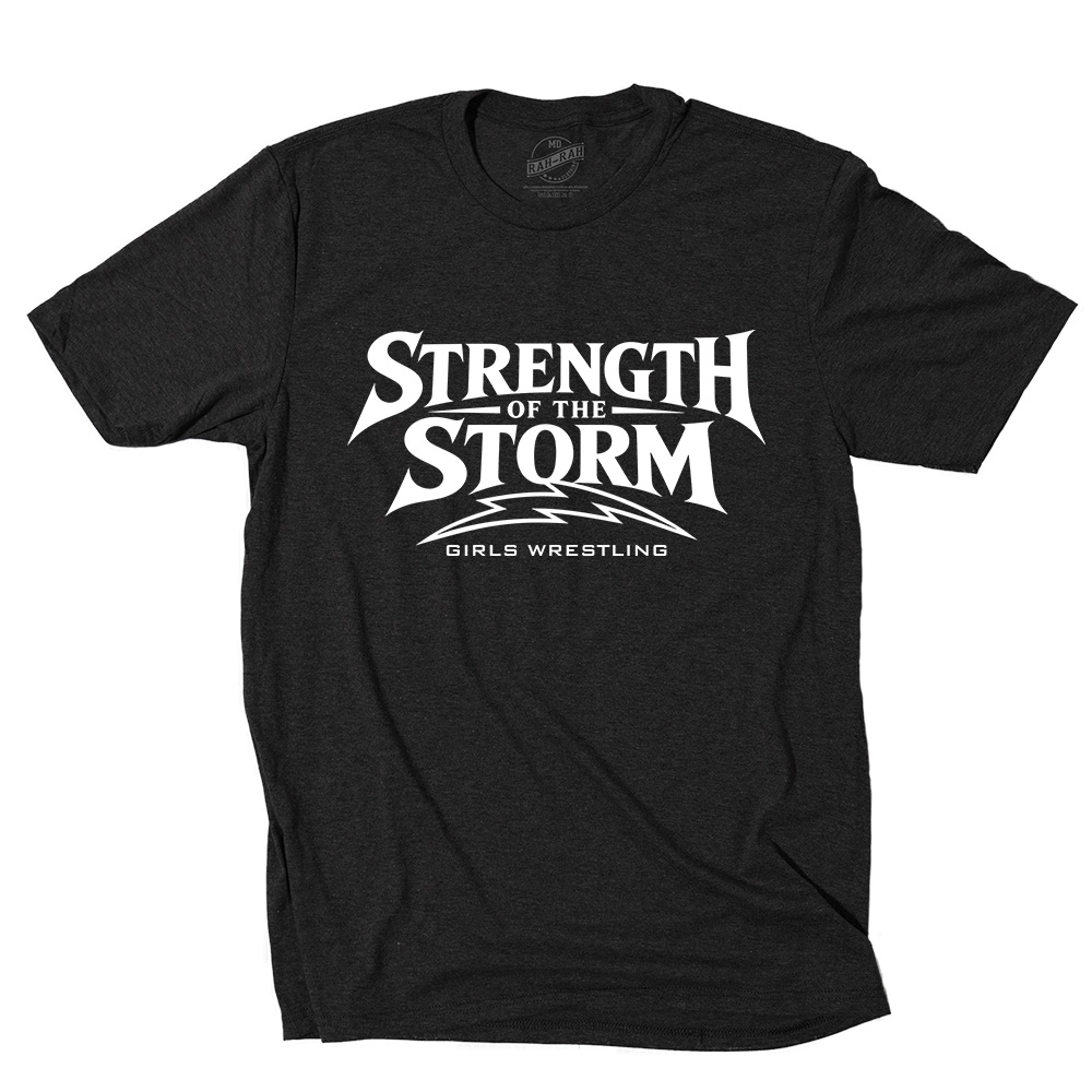 Camanche Girls Wrestling Rah Rah Unisex clothing District Perfect Tri blend Crew Tee - Black