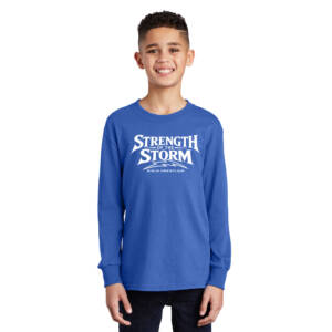 Camanche Girls Wrestling Youth Cotton Long Sleeve T Shirt – Royal