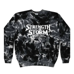 Camanche Girls Wrestling Colortone Unisex Tie Dyed Fleece Crewneck Sweatshirt – MultiBlack