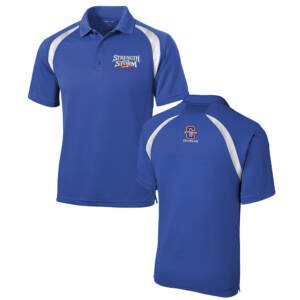 Camanche Girls Wrestling Sport-Tek Dry Zone Colorblock Raglan Polo Men-Royal/White