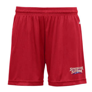Camanche Girls Wrestling Ladies Performance Short 5 inch- Red