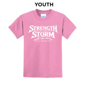 Camanche Girls Wrestling Youth Short Sleeve Tee-Candy Pink