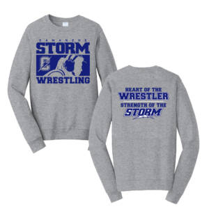 Camanche Girls Wrestling Unisex Fan Favorite Crew Sweatshirt-Athletic Heather