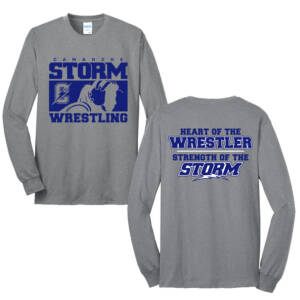 Camanche Girls Wrestling Unisex Cotton Long Sleeve Tee-Athletic Heather