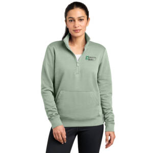 Clover Hills Nike Women’s Club Fleece Sleeve Swoosh 1/2-Zip-Jade