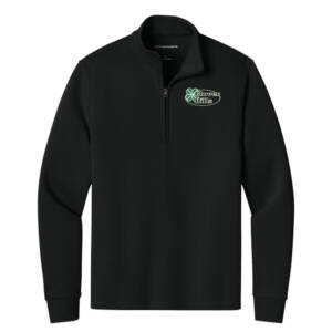 Clover Hills Port Authority Wearever Signature Double Pique 1/4 Zip Men- Black