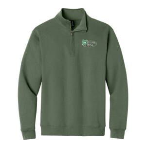 Clover Hills Gildan Heavy Blend 1/4-Zip Sweatshirt Unisex-Military Green