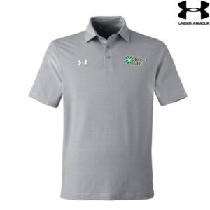 Clover Hills Under Armour DRIVE Team Stripe Premium Polo Mod Grey