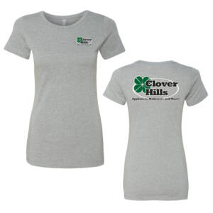 Clover Hills Next Level Ladies’ CVC Crew-Dark Heather Grey