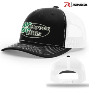 Clover Hills Richardson Pro Crown Mesh Back Adjustable back cap Split-Black/White