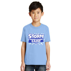 Storm Cheer  Youth Short Sleeve Tee – LtBlue