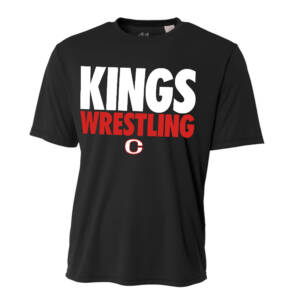 Clinton MS Wrestling Adult Cooling Performance Tshirt -Black