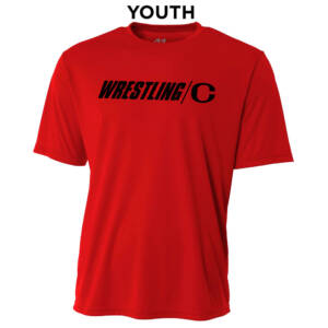 Clinton MS Wrestling YOUTH Cooling Performance Tshirt-Scarlet