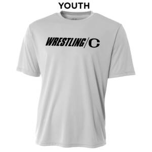 Clinton MS Wrestling YOUTH Cooling Performance Tshirt-Silver