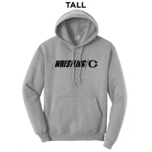 Clinton MS Wrestling Tall Fleece Hooded Sweatshirt-Athletic Heather