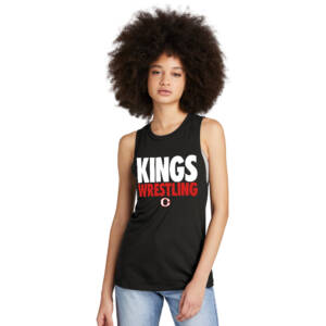 Clinton MS Wrestling District Women’s Perfect Tri Muscle Tank-Black