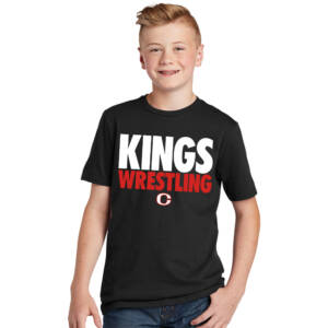 Clinton MS Wrestling Youth Premium Short Sleeve Tee-Black