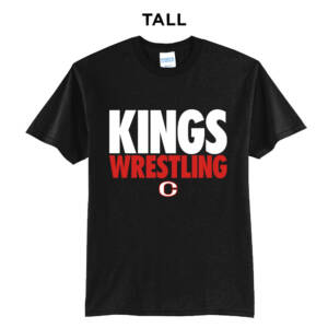 Clinton MS Wrestling Tall Short Sleeve Tee-Black