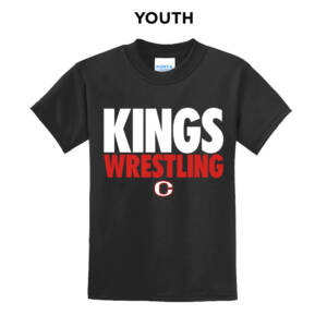 Clinton MS Wrestling Youth Short Sleeve Tee-Black