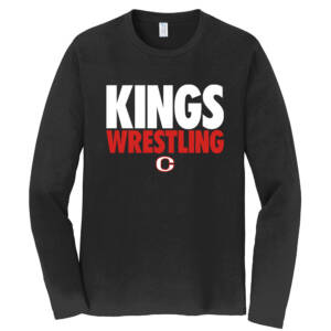 Clinton MS Wrestling Unisex Cotton Long Sleeve Fan Favorite Tee-Black