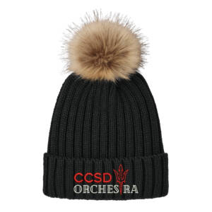 Clinton Orchestra Port Authority Faux Fur Pom Beanie – DeepBlack