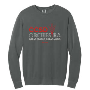 Clinton Orchestra Comfort Colors Unisex Lightweight Crewneck Sweatshirt – Pepper