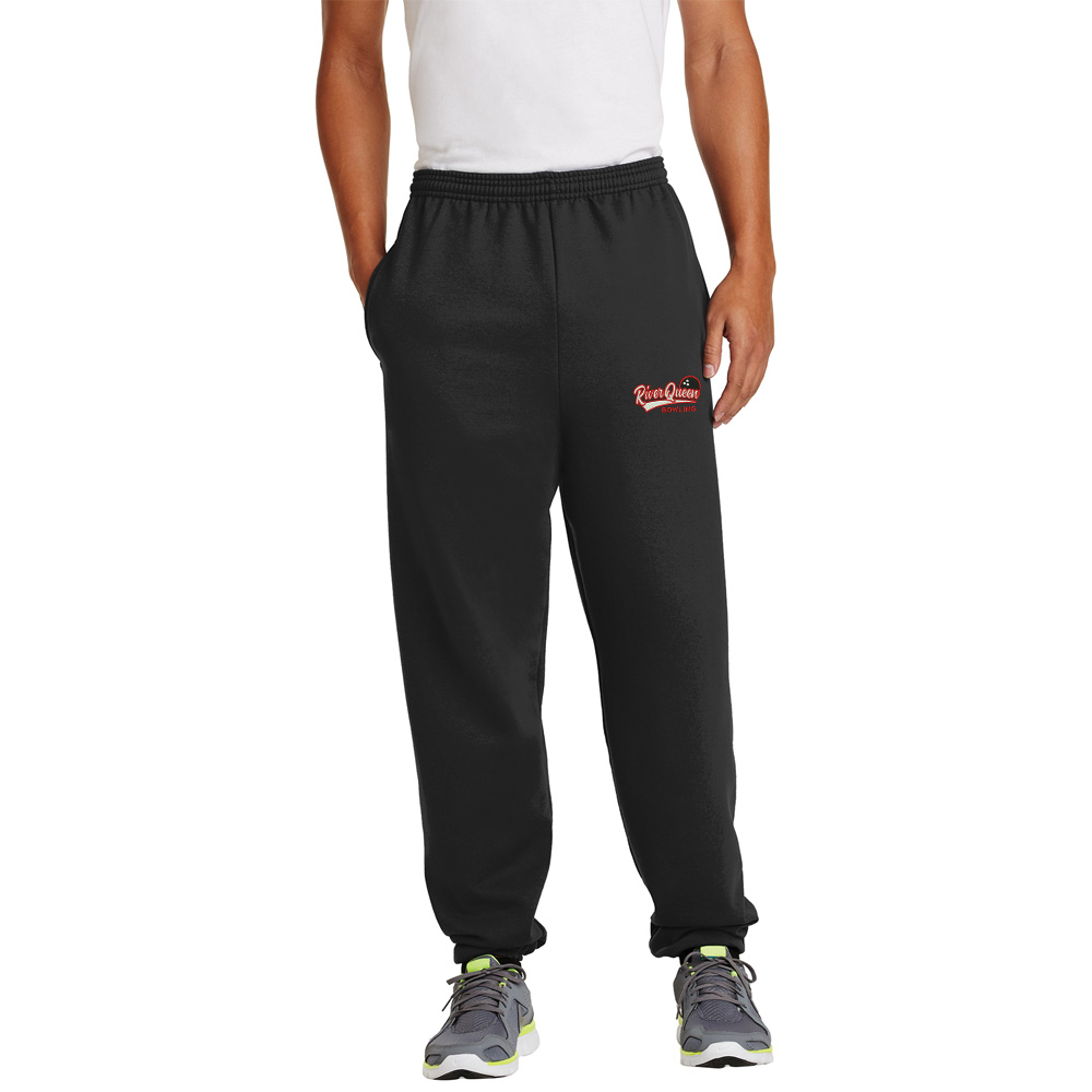 Clinton Queen Bowling Men Ultimate Sweatpant With Pockets - JetBlack
