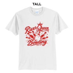 Clinton Queen Bowling Tall Short Sleeve T Shirts – White
