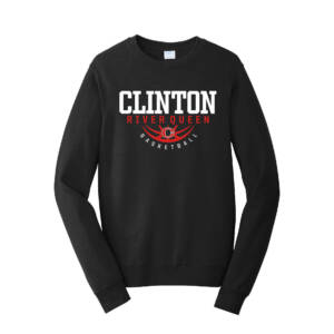 Clinton Queen Basketball Unisex Fan Favorite Fleece Crewneck Sweatshirt-Black