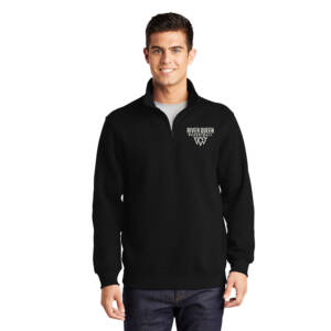 Clinton Queen Basketball Sport-Tek Tall 1/4-Zip Sweatshirt-Black