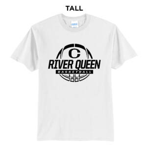Clinton Queen Basketball Tall Short Sleeve T Shirts – White