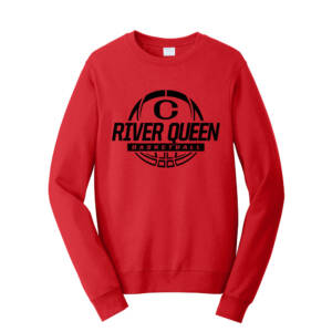 Clinton Queen Basketball Unisex Fan Favorite Crew Sweatshirt-Bright Red