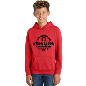 Clinton Queen Basketball Youth Fan Favorite Hooded Sweatshirt-Bright Red