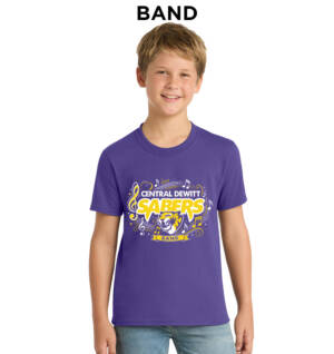Sabers Youth Short Sleeve T Shirt – Purple