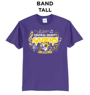 Sabers Tall Core Blend short Sleeve T Shirts – Purple