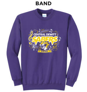 Sabers Unisex Core Fleece Crewneck Sweatshirt – Purple