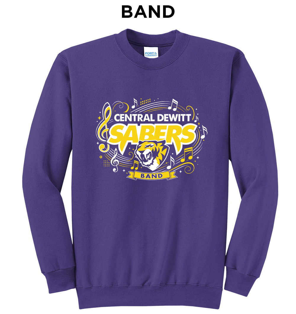 Sabers Unisex Core Fleece Crewneck Sweatshirt - Purple