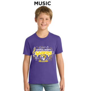 Sabers Youth Short Sleeve T Shirt – Purple