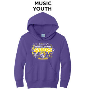 Sabers  Youth Hooded Sweatshirt – Purple