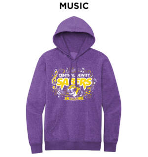 Sabers Rah Rah District V.I.T. Unisex Fleece Hoodie – HeathPurple