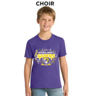 Sabers Youth Short Sleeve T Shirt – Purple