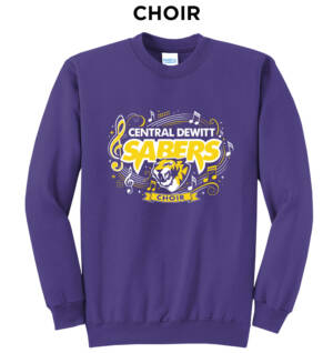 Sabers Unisex Core Fleece Crewneck Sweatshirt – Purple