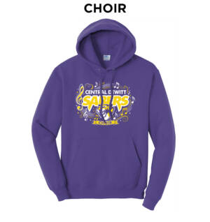 Sabers Unisex Classic Core weight Cozy Pullover Hooded Sweatshirt – Purple