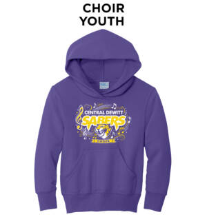 Sabers Youth Hooded Sweatshirt – Purple