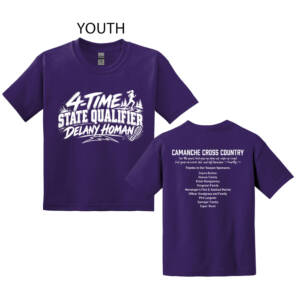Camanche State CC Youth Short Sleeve Tee-Purple