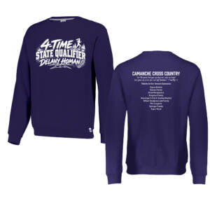 Camanche State CC Russell NuBlend Crewneck Sweatshirt-Purple (S only limited availablilty)