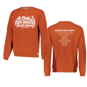 Camanche State CC Russell NuBlend Crewneck Sweatshirt-Burnt Orange (XS, M, XL, 2x only select availibilty)