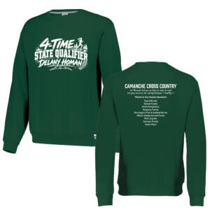 Camanche State CC Russell NuBlend Crewneck Sweatshirt-Dark Green (S, 2x only select availibility)