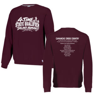 Camanche State CC Russell NuBlend Crewneck Sweatshirt- Maroon (S, M only limited availbilty)